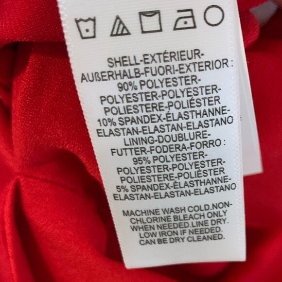 NWT Dress the Population Martin Midi Dress. Size Medium. Color Red - Picture 6 of 7